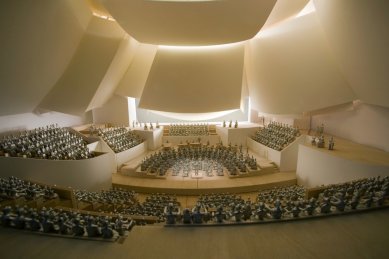 New World Symphony - Model sálu - foto: Gehry Partners, LLP