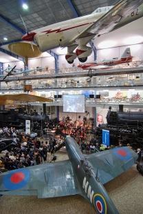 Exposition of the Transportation History in the NTM - Během koncertu Prazškého jara na poctu Johna Cage.   - foto: Petr Šmídek, 2012