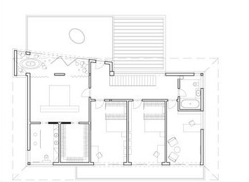 Interior of a family house in Červený Újezd - Floor plan 2nd floor - foto: OOOOX s.r.o.