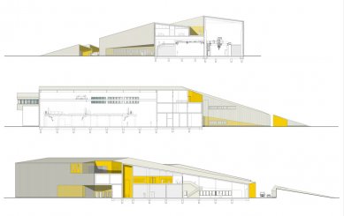 Laserové centrum - Řezy - foto: blauraum architekten GmbH