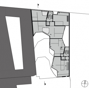 Residential building Johannisstraße 3 - Půdorys patra - foto: J. Mayer H. Architects