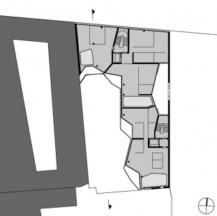 Residential building Johannisstraße 3 - Půdorys typického obytného podlaží - foto: J. Mayer H. Architects