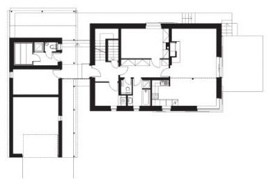 Dům pro rodinnou rekreaci - Půdorys přízemí - foto: Atelier 4