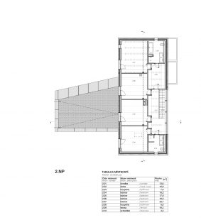La Vallée - Půdorys 2NP - foto: 4A architekti