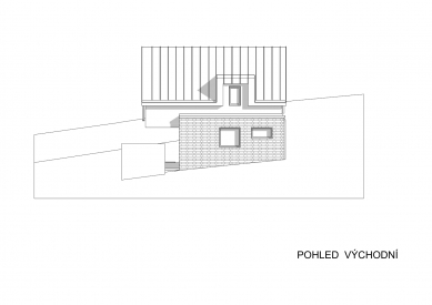 Rodinný dům na Červeném kopci - Pohled V - foto: ROSA – ARCHITEKT