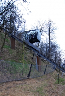 Ljubljana Castle Funicular - foto: Petr Šmídek, 2008