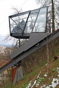 Lanovka na lublaňský hrad - foto: Petr Šmídek, 2008