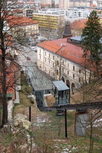 Lanovka na lublaňský hrad - foto: Petr Šmídek, 2008