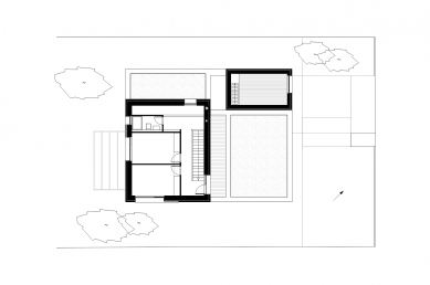 Rodinný dům Dunaújváros - Půdorys 2NP - foto: ZSK Architects