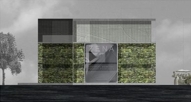 Beauty Centrum, Hévíz - Studie fasády - foto: ZSK Architects