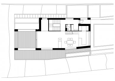 Rodinný dům v Budapešti - Půdorys 2NP - foto: ZSK Architects