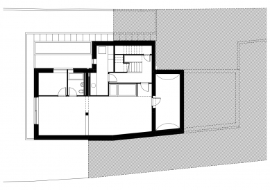 Detached House, Budapest - Basement floor plan - foto: ZSK Architects