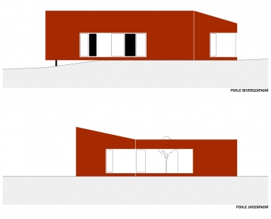 Rodinný dům ve Slavkově u Opavy - Pohledy SZ a JZ - foto: ATELIER 38 s.r.o.