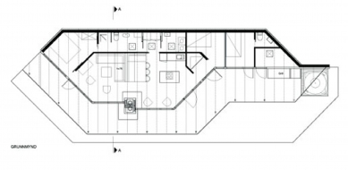 Letní dům na Islandu - Půdorys - foto: ASK Architects