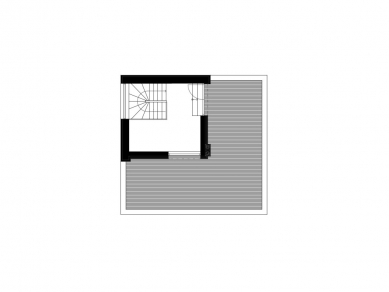 Renovation of a family house in Ostrava - Floor plan of the extension - foto: Kamil Mrva Architects