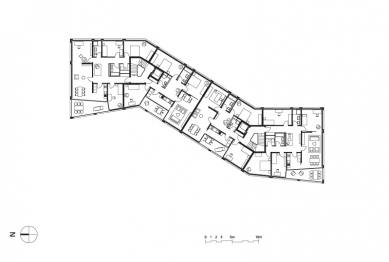 Housing Schwarzpark - Floor plan of a typical floor - foto: Miller+Maranta