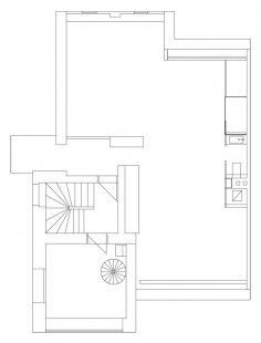 Rekonstrukce a přístavba rodinného domu na Smíchově - Půdorys 3.np - foto: ROHÁČ STRATIL architektonický ateliér
