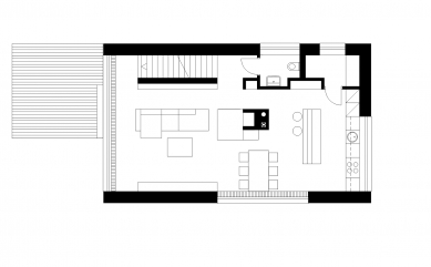 Family House in Točná - Floor plan 1st floor - foto: VYŠEHRAD atelier