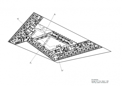 Ericus and Spiegel Buildings - Půdorys 6.np - foto: Henning Larsen Architects 