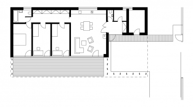 Rodinný dům v Hodoňovicích - Půdorys - foto: © Kamil Mrva Architects