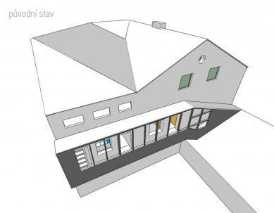 Rekonstrukce bytového domu v Litomyšli - Původní schéma