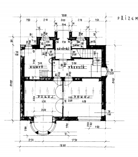 Rodinný dům v Blatovské ulici - Původní stav - půdorys