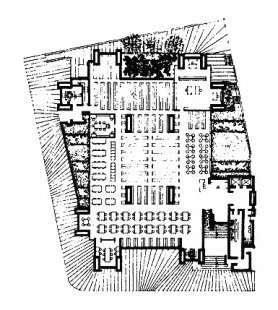 Škola architektury Yale University - Půdorys přízemí