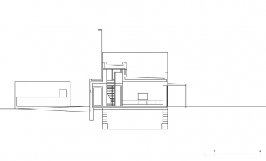 Rodinný dům V Lukách - Příčný řez - foto: Atelier25