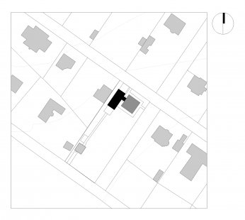Přístavba rodiného domu v Klánovicích - Situace - foto: VYŠEHRAD atelier