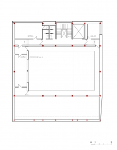 Theater on Orlí - Floor plan 3rd floor - foto: ARCHTEAM a RadaArchitekti