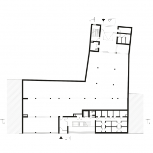 Bytový dům Prostějov 02 - Půdorys 1NP - foto: knesl + kynčl architekti