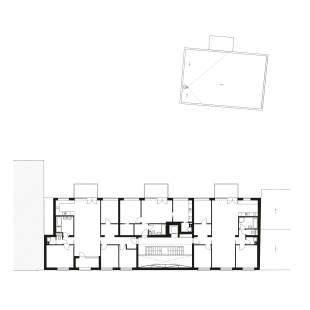 Bytový dům Prostějov 02 - Půdorys 5NP - foto: knesl + kynčl architekti