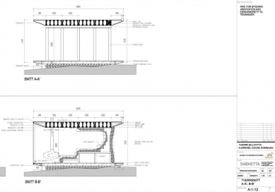 Norwegian Wild Reindeer Centre Pavilion - Cross sections - foto: Snøhetta AS