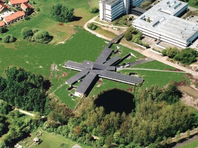 Helsingør Psychiatric Hospital - Letecký pohled - foto: JDS