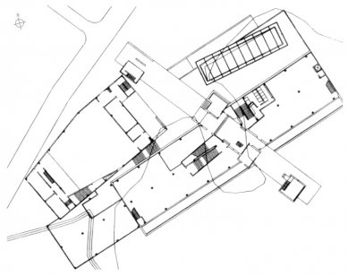 Library of Wenzheng College at the Suzhou University - Floor plan of the entrance level