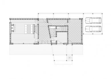 Dům na okraji Českého Ráje - Půdorys přízemí - foto: Martin Hilpert