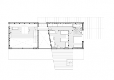 Dům na okraji Českého Ráje - Půdorys patra - foto: Martin Hilpert