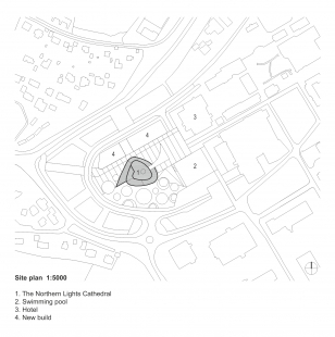 Cathedral of the Northern Lights in Alta, Norway - Site plan - foto: schmidt hammer lassen architects