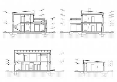 Family House on Kvíčala - <samp>Sections</samp>