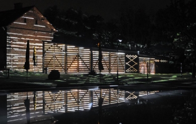 Guest Facilities for a Biotope at Honětice - Noční snímek - foto: archiv autorů