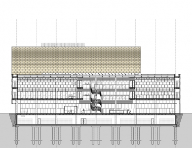 Univerzitní knihovna v Katovicích - Řez - foto: HS99