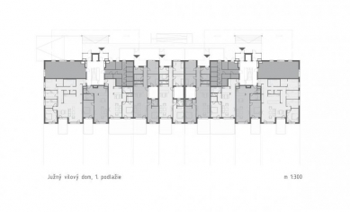 Slnečnice – Južné mesto - Půdorys - 1NP - foto: Compass