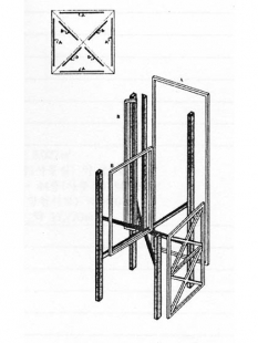 <translation>Bank of China</translation> - Structural drawing - foto: © I.M.Pei, 1990