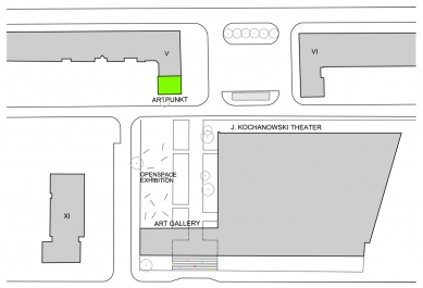 ArtPunkt - centrum uměleckého vzdělávání - Situace - foto:  M. i A. Domicz pracownia architektury