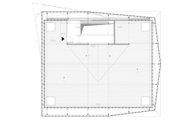 Výmenník Važecká - Výkres střechy - foto: Architektonické štúdio Atrium