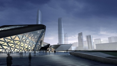 Guangzhou Opera House - Vizualizace - foto: Zaha Hadid Architects