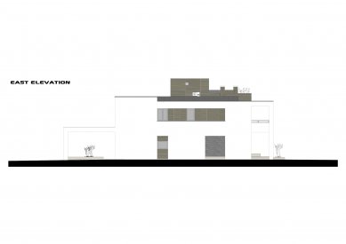 Lake side duplex house - East elevation - foto: Tóth Project Architecture Office