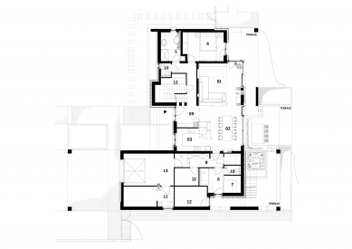 Lake side duplex house - Ground floor - foto: Tóth Project Architecture Office