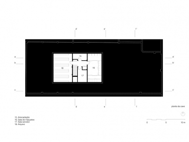 Architect’s Office in Matosinhos - Půdorys suterénu - foto: Nuño Sampaio Arquitectos