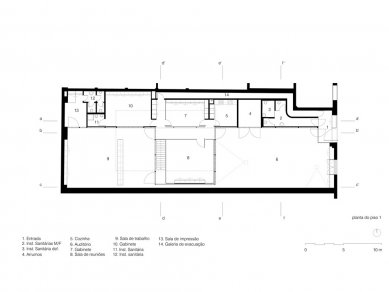 Architect’s Office in Matosinhos - Ground floor plan - foto: Nuño Sampaio Arquitectos